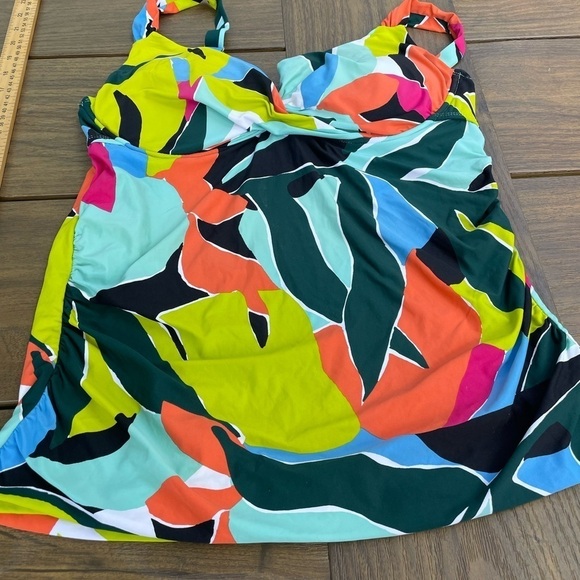 Anne Cole Women's Standard Underwire Tankini 38D/36DD slimming cottage core - Picture 3 of 9